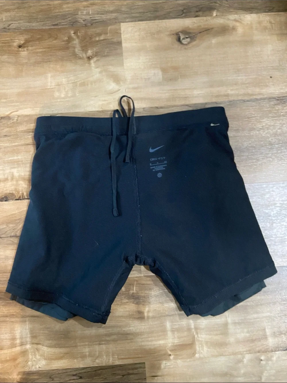Nike Black Men’s Running Shorts with Reflective Swoosh